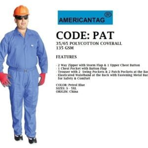 AMERICAN TAG 65/35 POLYCOTTON COVERALL - NAT