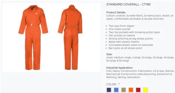 COVERALL RIGMAN