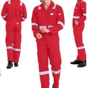 COVERALL COTTON 185 GSM TAHA RED