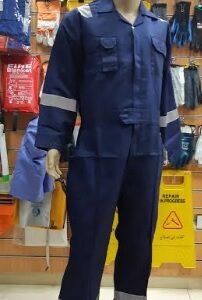 COVERALL 270GSM WITH REFLECTIVE TAPE STORM BARND