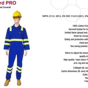 COVERALL FIRE RETARDANT EMPIRAL SAFEGUARD PRO 260 GSM