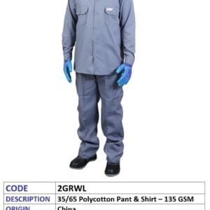 COVERALL PANT AND SHIRT 135 GSM