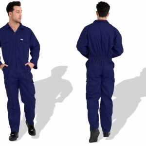 COVERALL PRIME CAPTAIN 100% TWILL COTTON HALF SLEEVES DARK BLUE