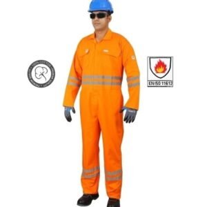FIRE RETARDANT COVERALL ORANGE POR.